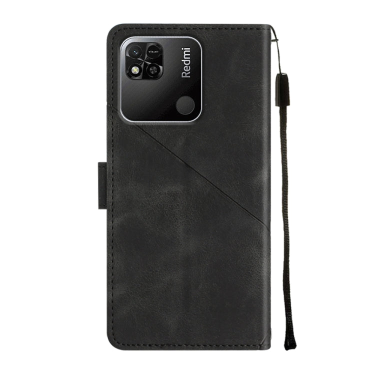 For Xiaomi Redmi 10A Skin-feel Embossed Leather Phone Case