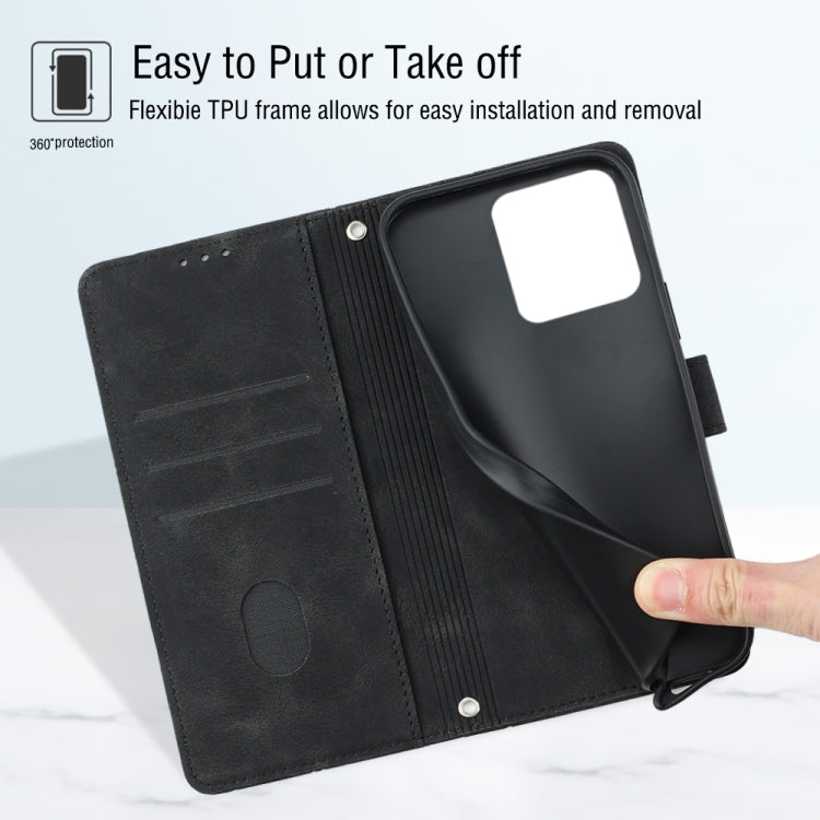 For Xiaomi Redmi 10A Skin-feel Embossed Leather Phone Case