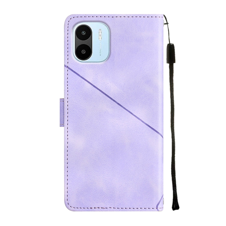 For Xiaomi Redmi A1 Skin-feel Embossed Leather Phone Case