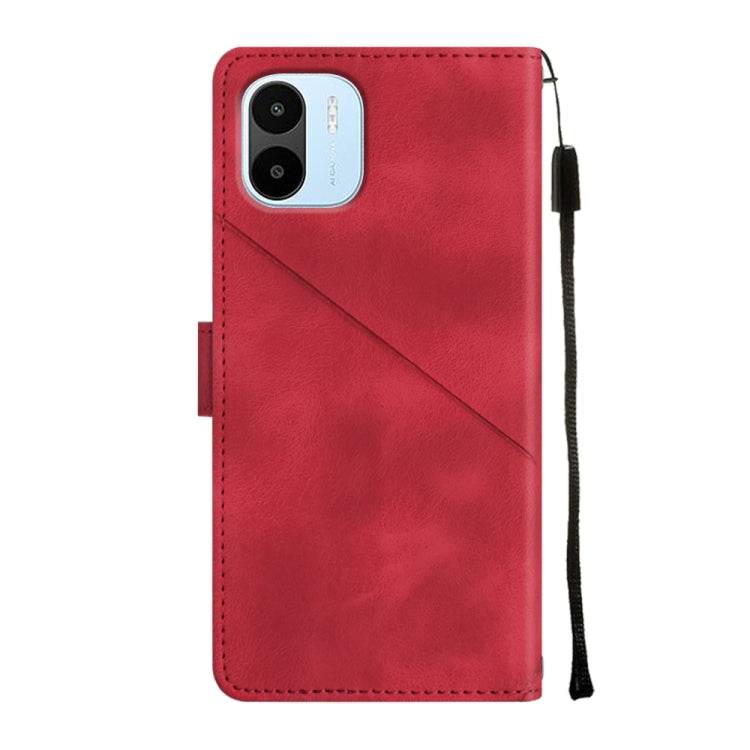 For Xiaomi Redmi A1 Skin-feel Embossed Leather Phone Case