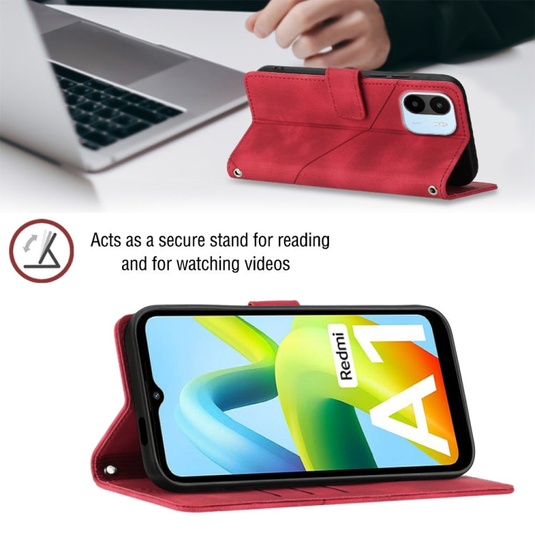 For Xiaomi Redmi A1 Skin-feel Embossed Leather Phone Case