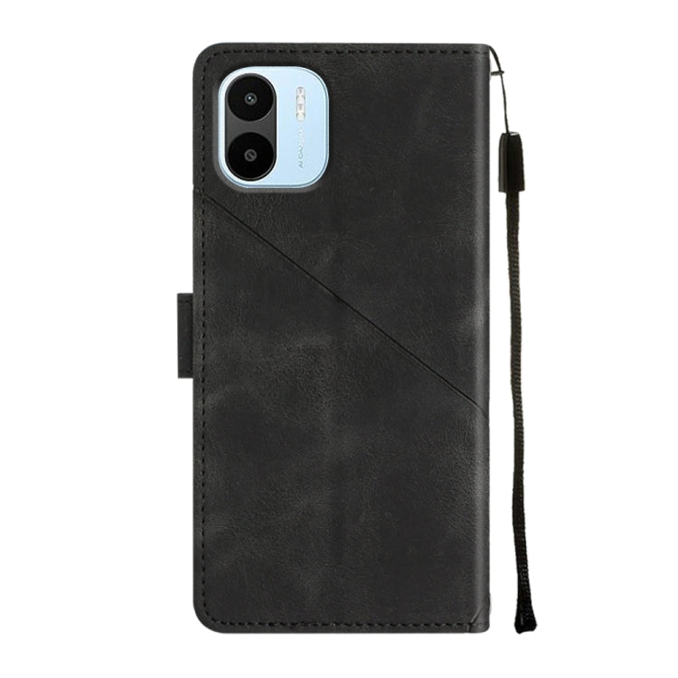 For Xiaomi Redmi A1 Skin-feel Embossed Leather Phone Case
