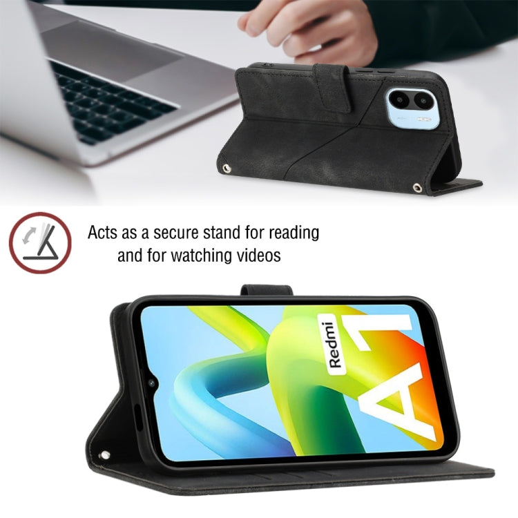 For Xiaomi Redmi A1 Skin-feel Embossed Leather Phone Case