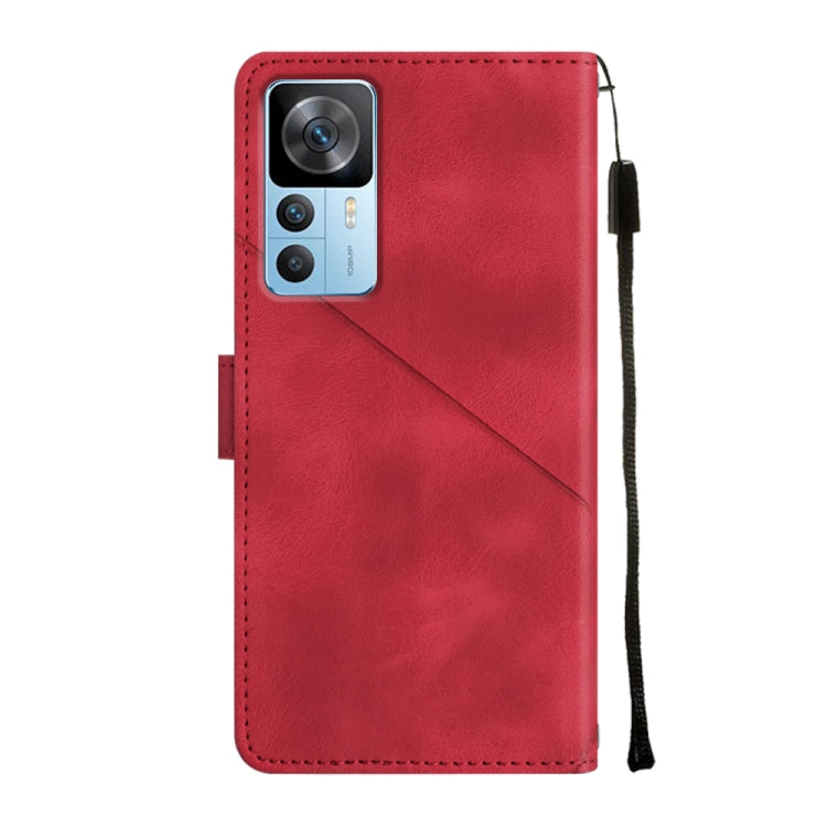 For Xiaomi 12T / 12T Pro / Redmi K50 Ultra Skin-feel Embossed Leather Phone Case