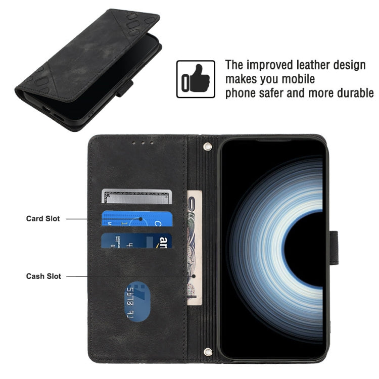 For Xiaomi 12T / 12T Pro / Redmi K50 Ultra Skin-feel Embossed Leather Phone Case