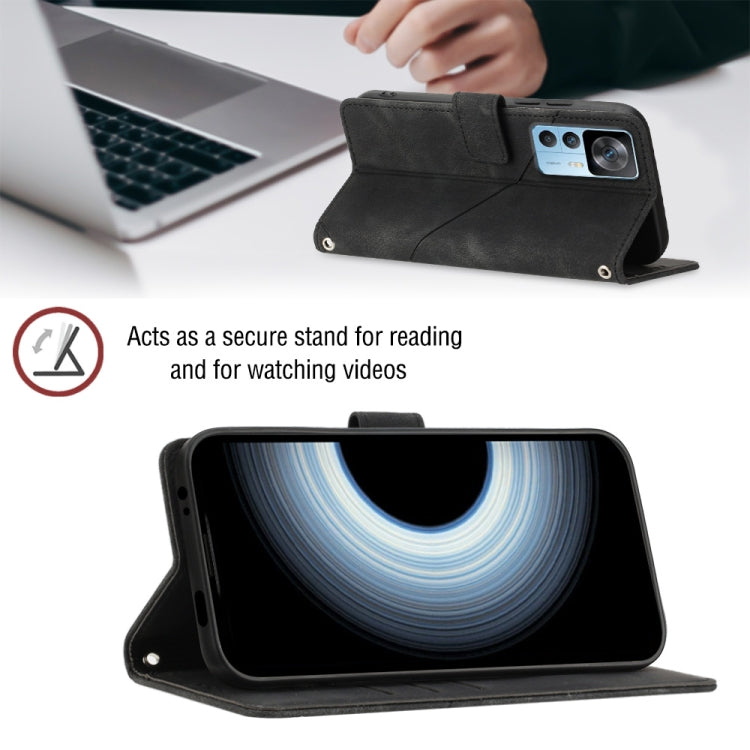 For Xiaomi 12T / 12T Pro / Redmi K50 Ultra Skin-feel Embossed Leather Phone Case