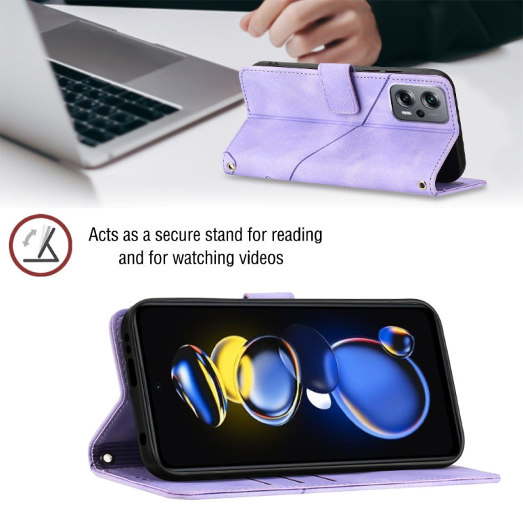 For Xiaomi Redmi Note 11T Pro 5G / 11T Pro+ 5G Skin-feel Embossed Leather Phone Case