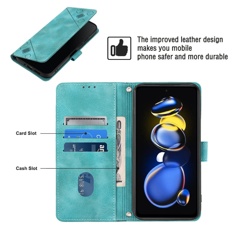 For Xiaomi Redmi Note 11T Pro 5G / 11T Pro+ 5G Skin-feel Embossed Leather Phone Case