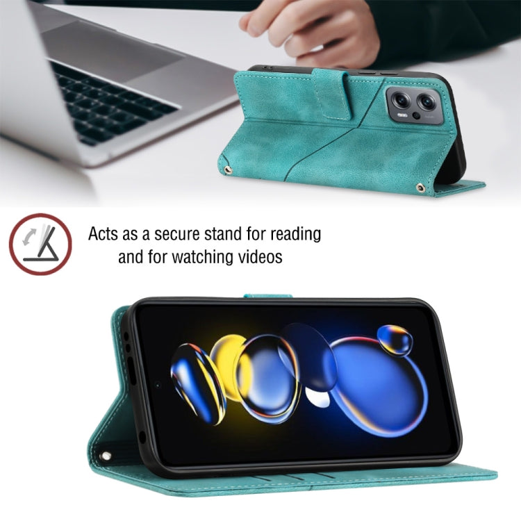 For Xiaomi Redmi Note 11T Pro 5G / 11T Pro+ 5G Skin-feel Embossed Leather Phone Case