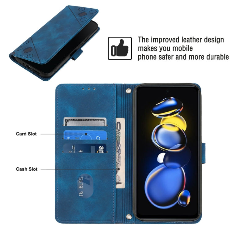 For Xiaomi Redmi Note 11T Pro 5G / 11T Pro+ 5G Skin-feel Embossed Leather Phone Case