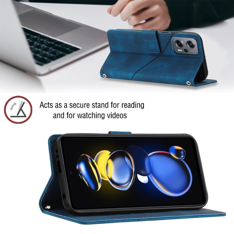 For Xiaomi Redmi Note 11T Pro 5G / 11T Pro+ 5G Skin-feel Embossed Leather Phone Case