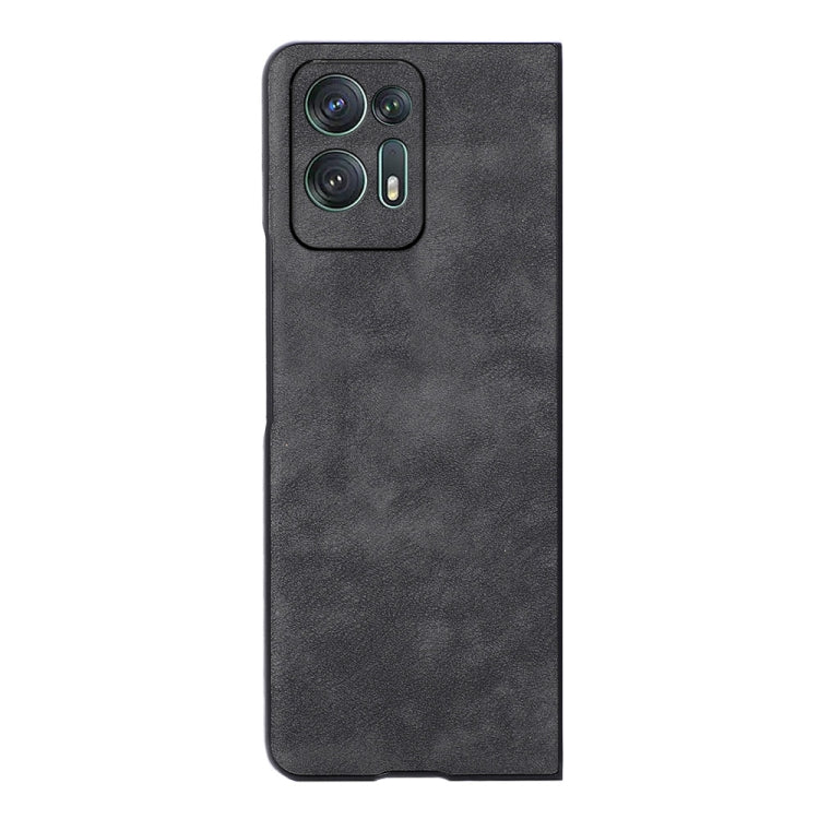 For OPPO Find N2 Morocco Texture PU Shockproof Phone Case