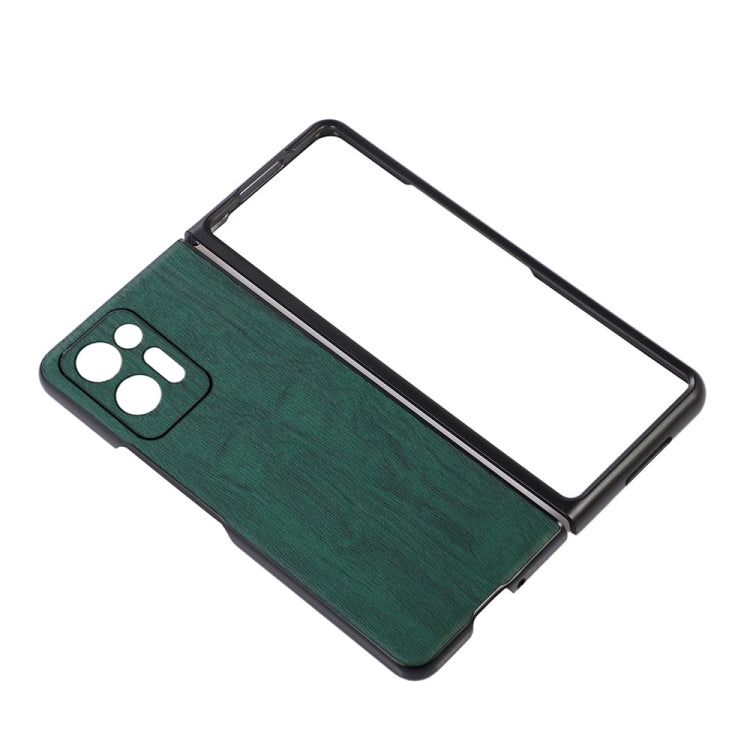 For OPPO Find N2 Wood Texture PU Phone Case