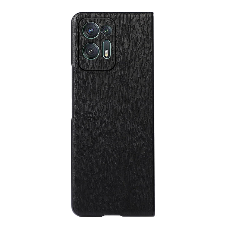 For OPPO Find N2 Wood Texture PU Phone Case