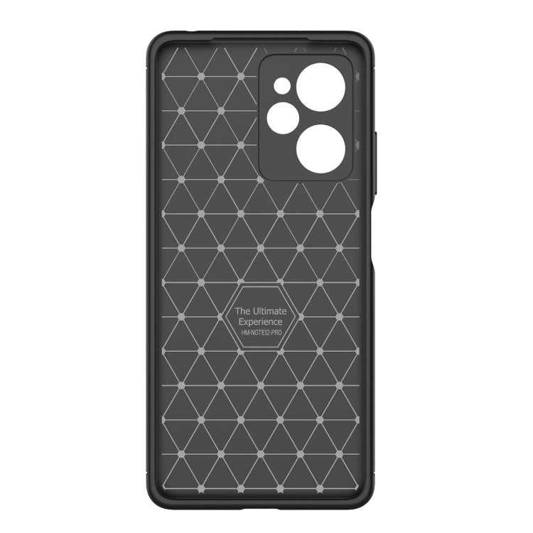 For Xiaomi Redmi Note 12 Pro Speed Carbon Fiber Texture Shockproof TPU Phone Case(Black)