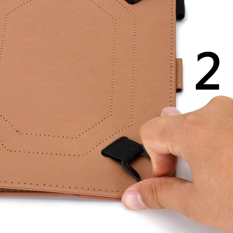 For 7 inch Solid Color Tablet PC Universal Magnetic Horizontal Flip Leather Case with Card Slots & Holder