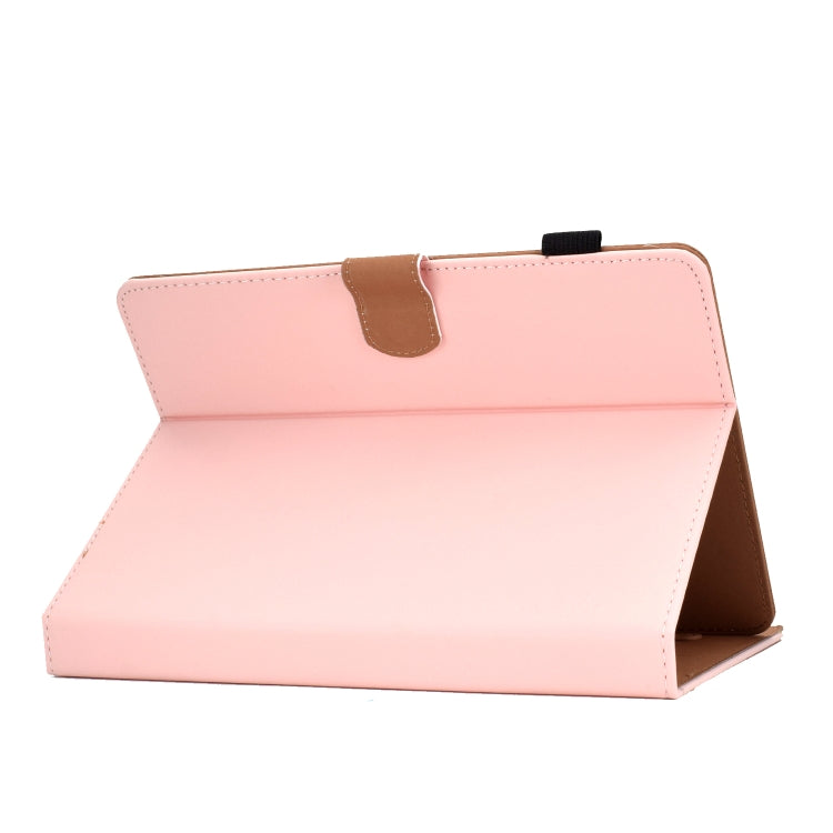 For 7 inch Solid Color Tablet PC Universal Magnetic Horizontal Flip Leather Case with Card Slots & Holder
