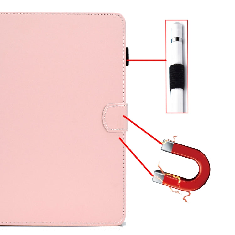 For 7 inch Solid Color Tablet PC Universal Magnetic Horizontal Flip Leather Case with Card Slots & Holder