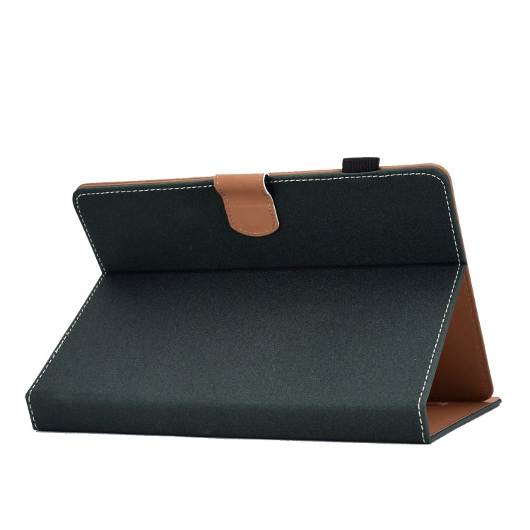 For 7 inch Solid Color Tablet PC Universal Magnetic Horizontal Flip Leather Case with Card Slots & Holder