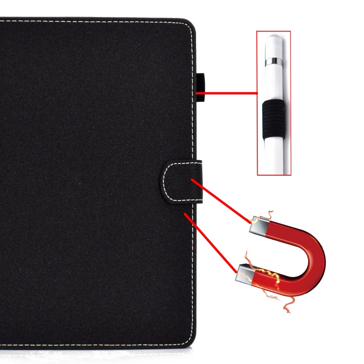 For 8 inch Solid Color Tablet PC Universal Magnetic Horizontal Flip Leather Case with Card Slots & Holder