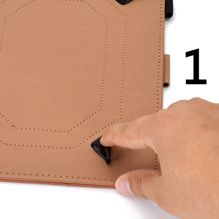 For 8 inch Solid Color Tablet PC Universal Magnetic Horizontal Flip Leather Case with Card Slots & Holder