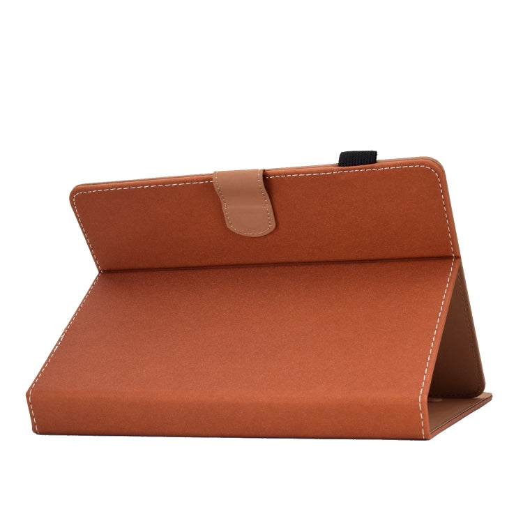 For 10 inch Solid Color Tablet PC Universal Magnetic Horizontal Flip Leather Case with Card Slots & Holder