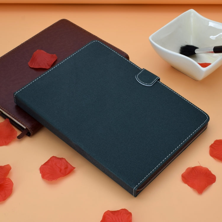 For 10 inch Solid Color Tablet PC Universal Magnetic Horizontal Flip Leather Case with Card Slots & Holder