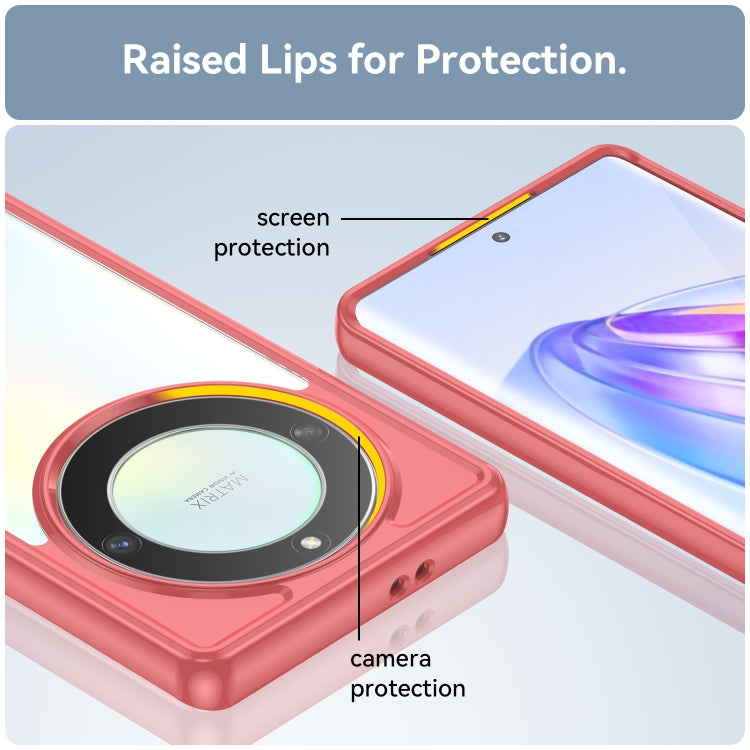 For Honor X9A Colorful Series Acrylic + TPU Phone Case