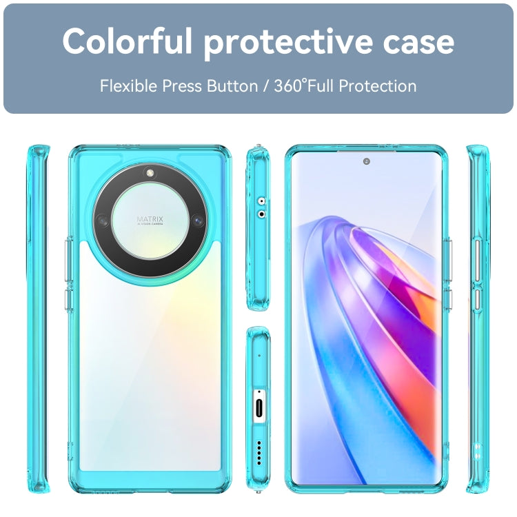 For Honor X9A Colorful Series Acrylic + TPU Phone Case