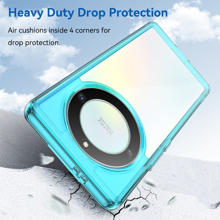 For Honor X9A Colorful Series Acrylic + TPU Phone Case