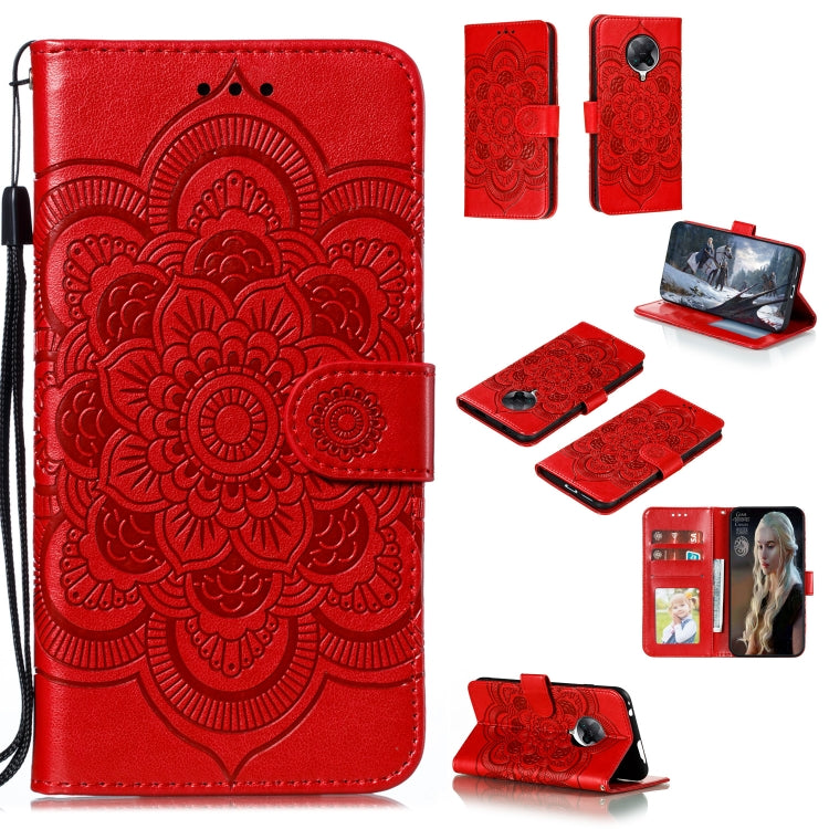 For Xiaomi Redmi K30 Pro Mandala Embossing Pattern Horizontal Flip PU Leather Case with Holder & Card Slots & Walle & Lanyard
