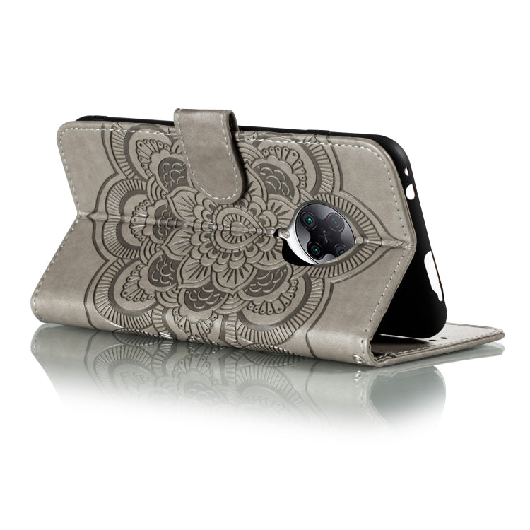 For Xiaomi Redmi K30 Pro Mandala Embossing Pattern Horizontal Flip PU Leather Case with Holder & Card Slots & Walle & Lanyard