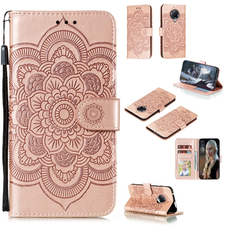 For Xiaomi Redmi K30 Pro Mandala Embossing Pattern Horizontal Flip PU Leather Case with Holder & Card Slots & Walle & Lanyard