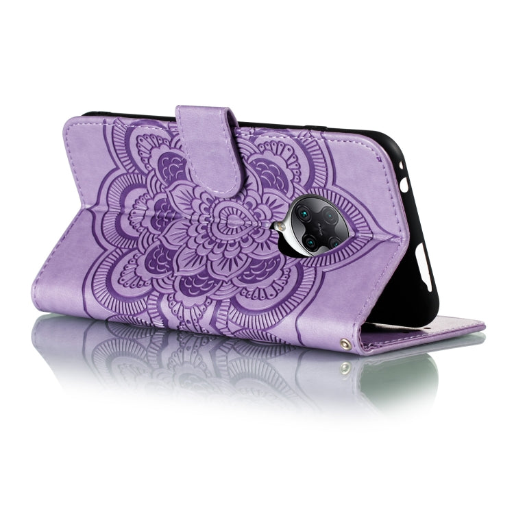 For Xiaomi Redmi K30 Pro Mandala Embossing Pattern Horizontal Flip PU Leather Case with Holder & Card Slots & Walle & Lanyard