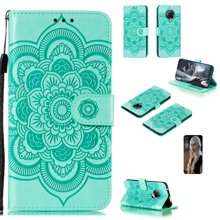 For Xiaomi Redmi K30 Pro Mandala Embossing Pattern Horizontal Flip PU Leather Case with Holder & Card Slots & Walle & Lanyard