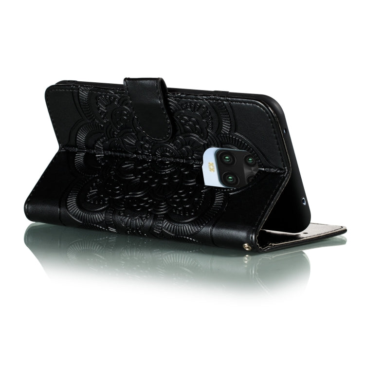 For Xiaomi Redmi Note 9 Pro Mandala Embossing Pattern Horizontal Flip PU Leather Case with Holder & Card Slots & Walle & Lanyard