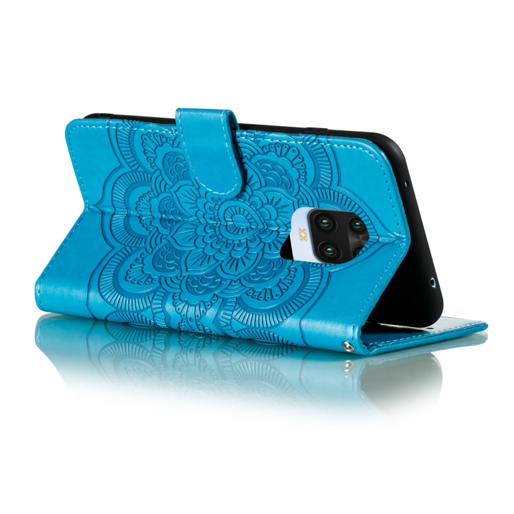 For Xiaomi Redmi Note 9 Pro Max Mandala Embossing Pattern Horizontal Flip PU Leather Case with Holder & Card Slots & Walle & Lanyard