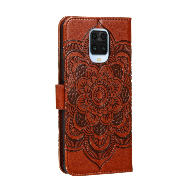 For Xiaomi Redmi Note 9S Mandala Embossing Pattern Horizontal Flip PU Leather Case with Holder & Card Slots & Walle & Lanyard