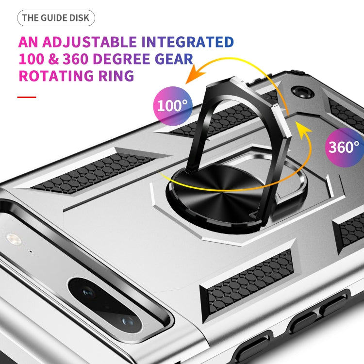 For Google Pixel 7a Shockproof TPU + PC Phone Case with Holder