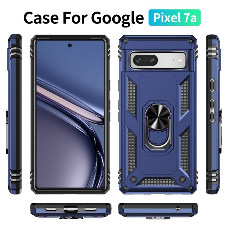 For Google Pixel 7a Shockproof TPU + PC Phone Case with Holder