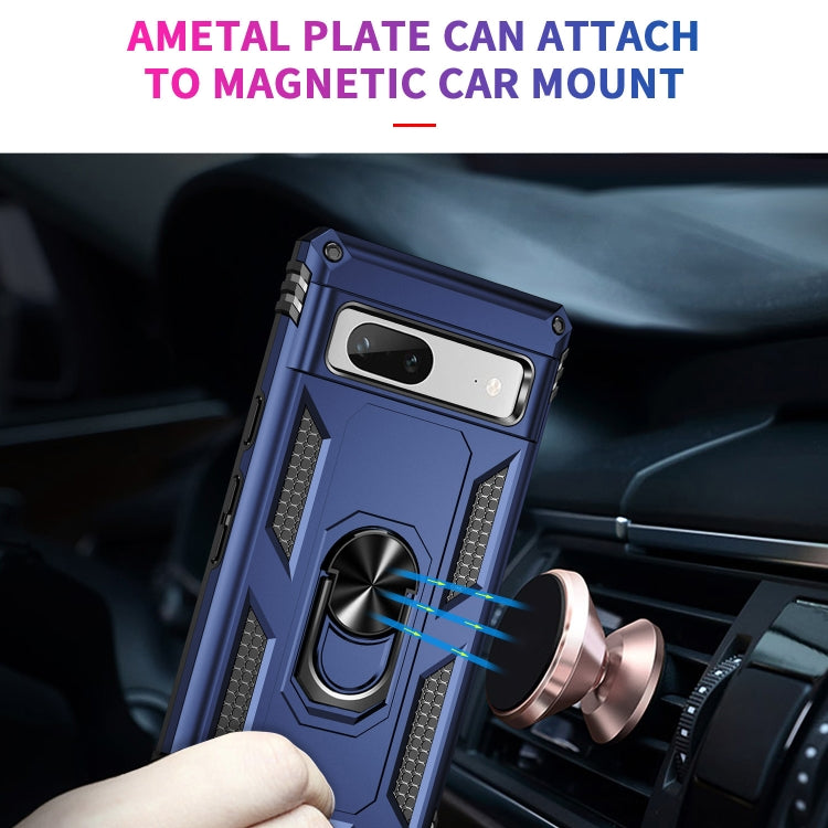 For Google Pixel 7a Shockproof TPU + PC Phone Case with Holder