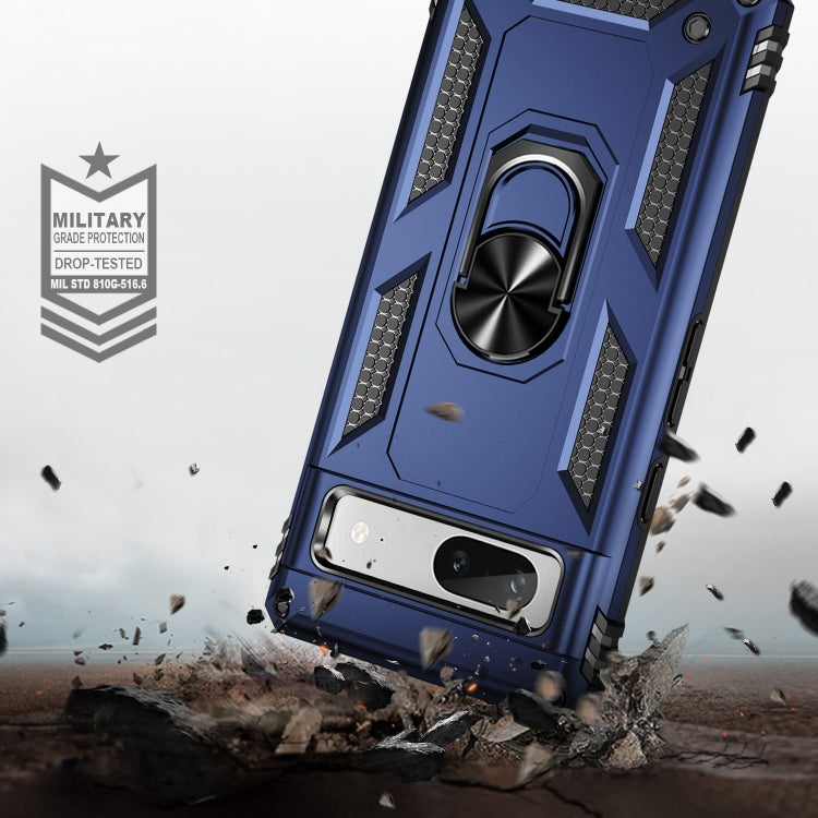 For Google Pixel 7a Shockproof TPU + PC Phone Case with Holder