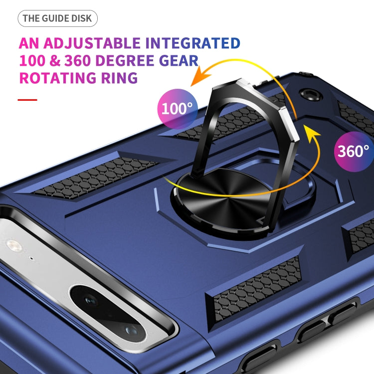 For Google Pixel 7a Shockproof TPU + PC Phone Case with Holder