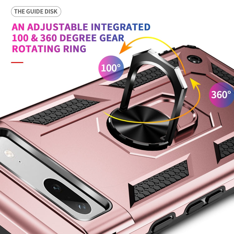 For Google Pixel 7a Shockproof TPU + PC Phone Case with Holder