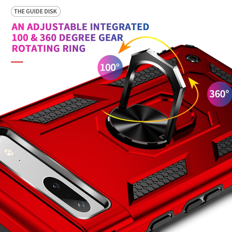 For Google Pixel 7a Shockproof TPU + PC Phone Case with Holder