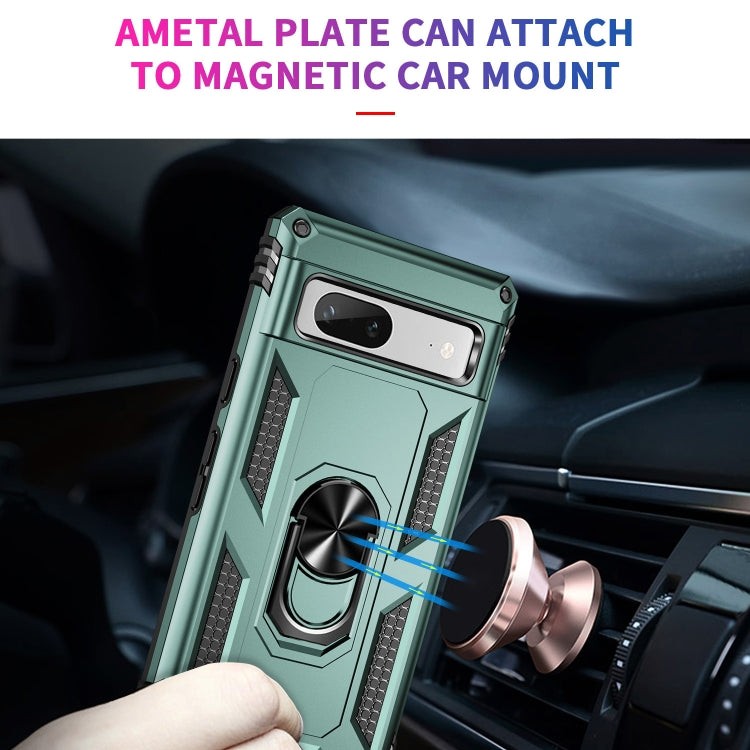 For Google Pixel 7a Shockproof TPU + PC Phone Case with Holder