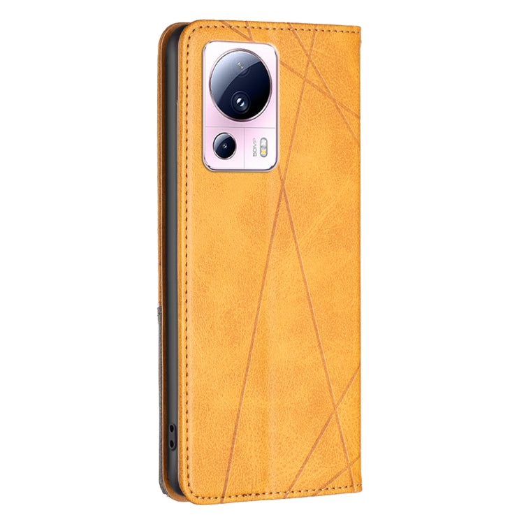 For Xiaomi 13 Lite / Civi 2 Prismatic Invisible Magnetic Leather Phone Case