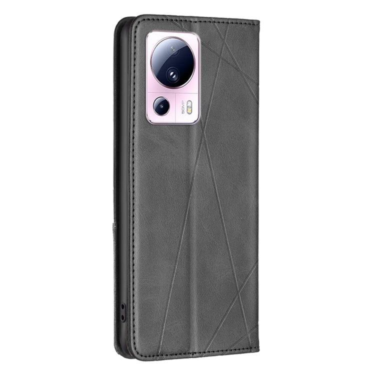 For Xiaomi 13 Lite / Civi 2 Prismatic Invisible Magnetic Leather Phone Case
