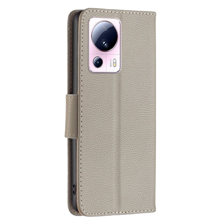 For Xiaomi 13 Lite / Civi 2 Litchi Texture Pure Color Leather Phone Case