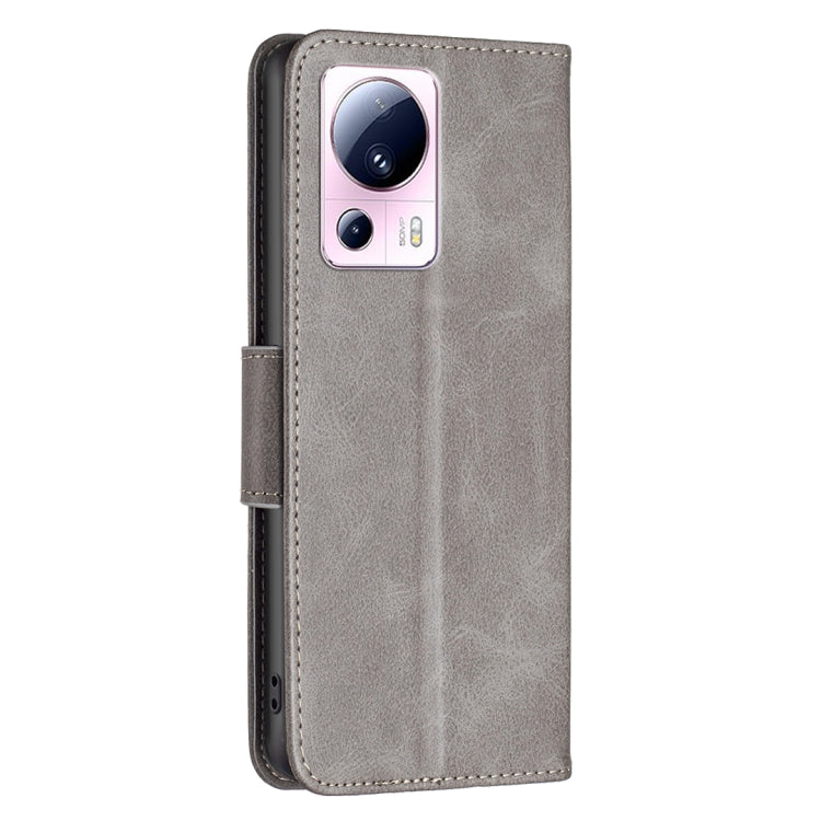 For Xiaomi 13 Lite / Civi 2 Lambskin Texture Pure Color Flip Leather Phone Case